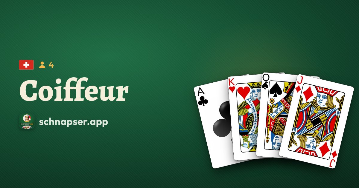 Coiffeur, jeu de cartes – cartes de son propre jeu