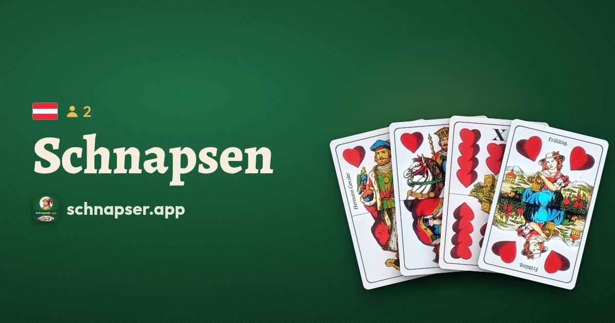 Schnapsen gra karciana – karty z własnej talii gry